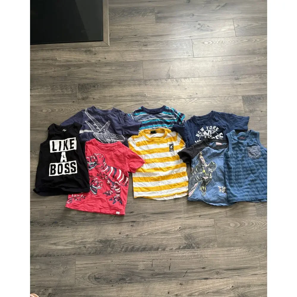 Bundle of 8 Boys 3T Tshirts - Picture 2 of 5